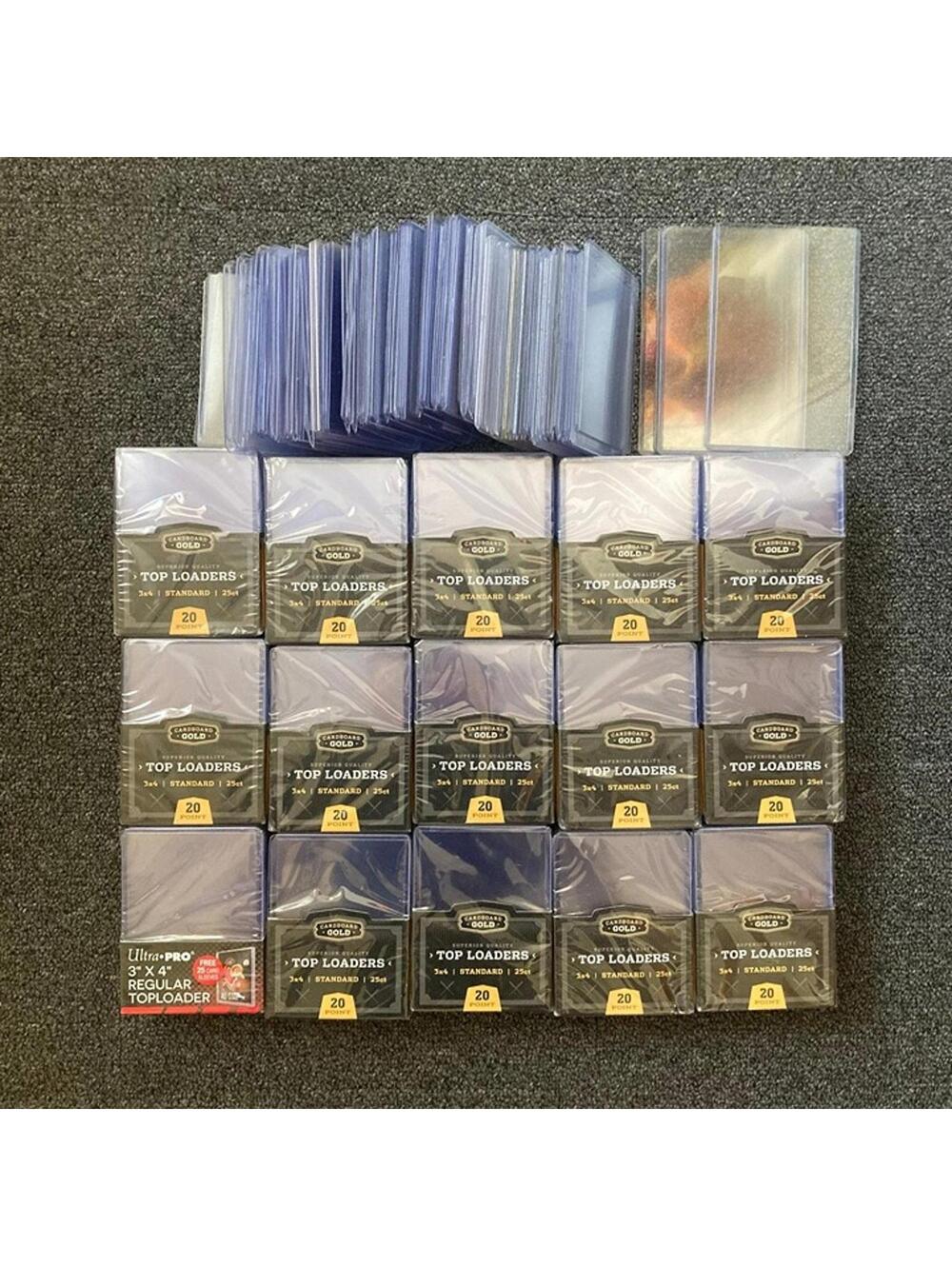 UltraPro 3" x 4" Clear Regular Top Loaders Lot